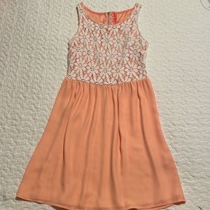 Mini A-Line Dress with Lace Top